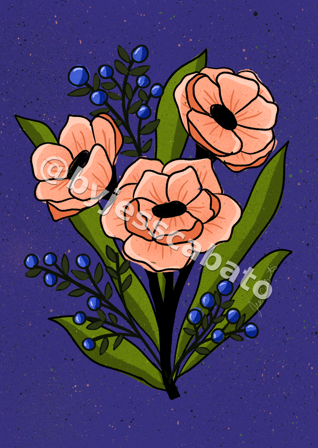 Coral Bouquet (Purple)