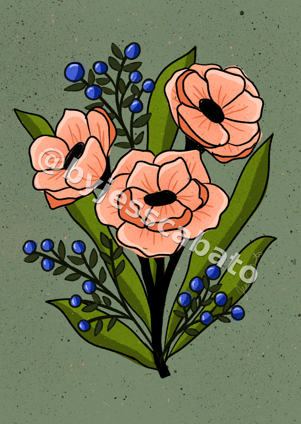 Coral Bouquet (Green)