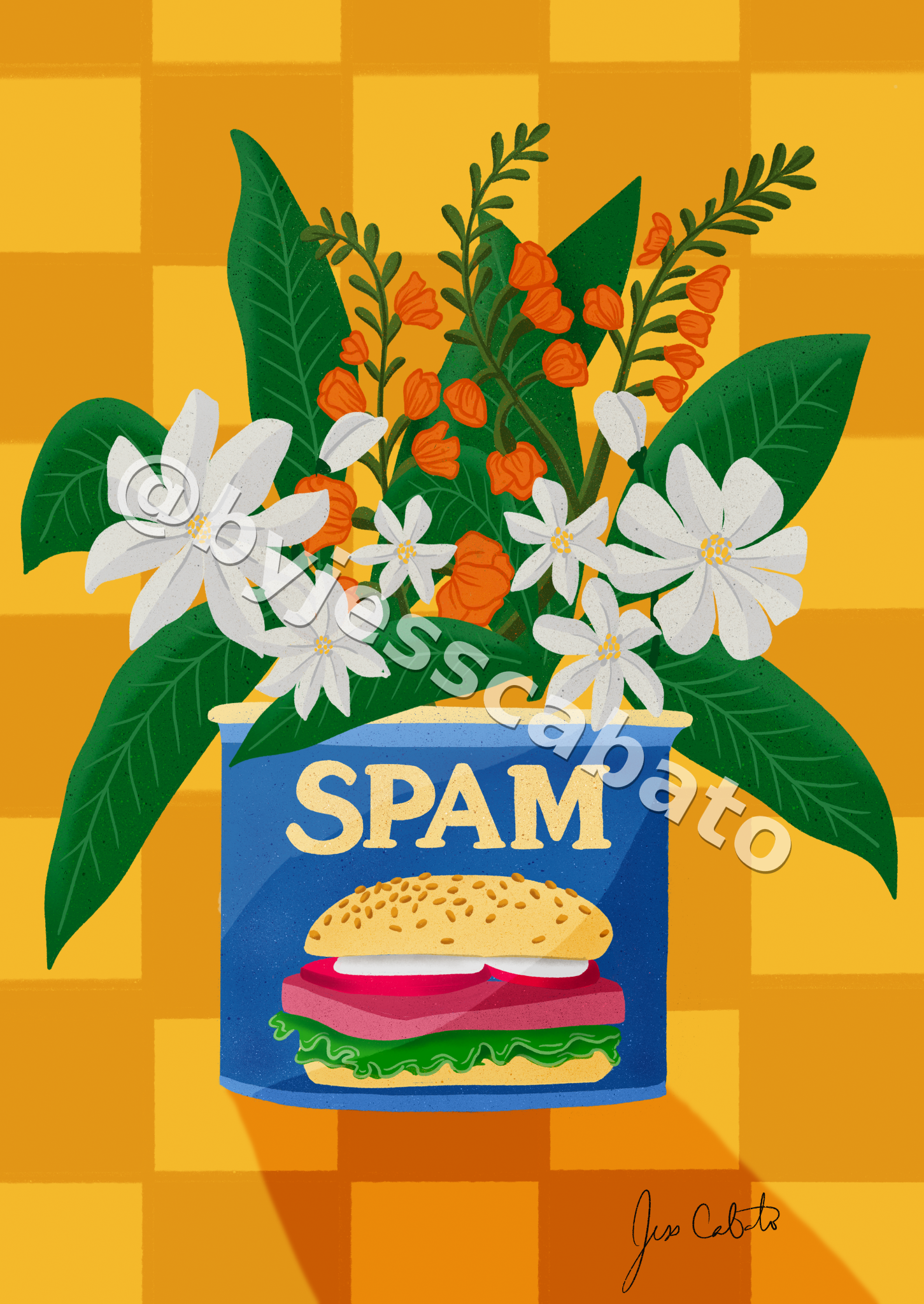 Spam Flower Can
