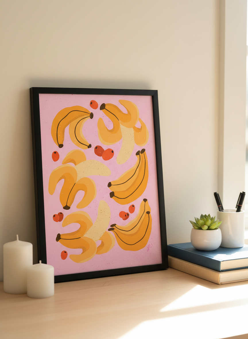 Banana Berry Party with scale