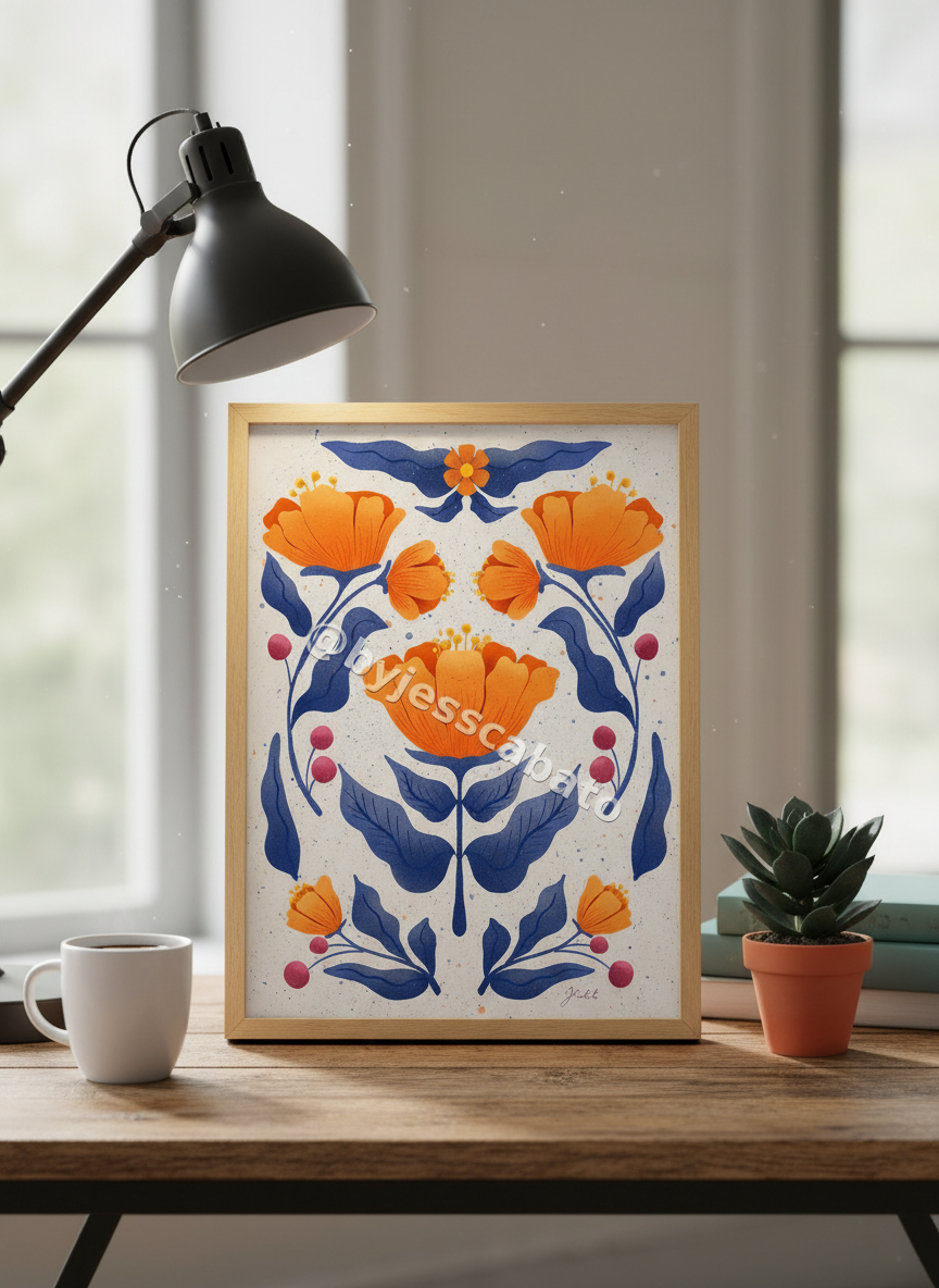 Symmetry Flowers with scale