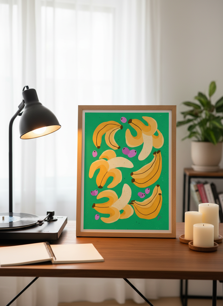 Tropical Banana Grove with scale