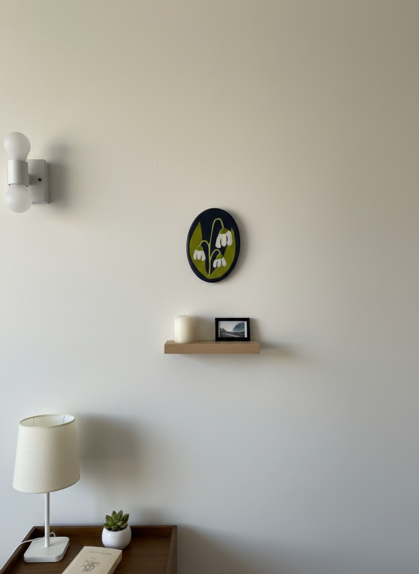 White Snowdrop Floral with styled wall