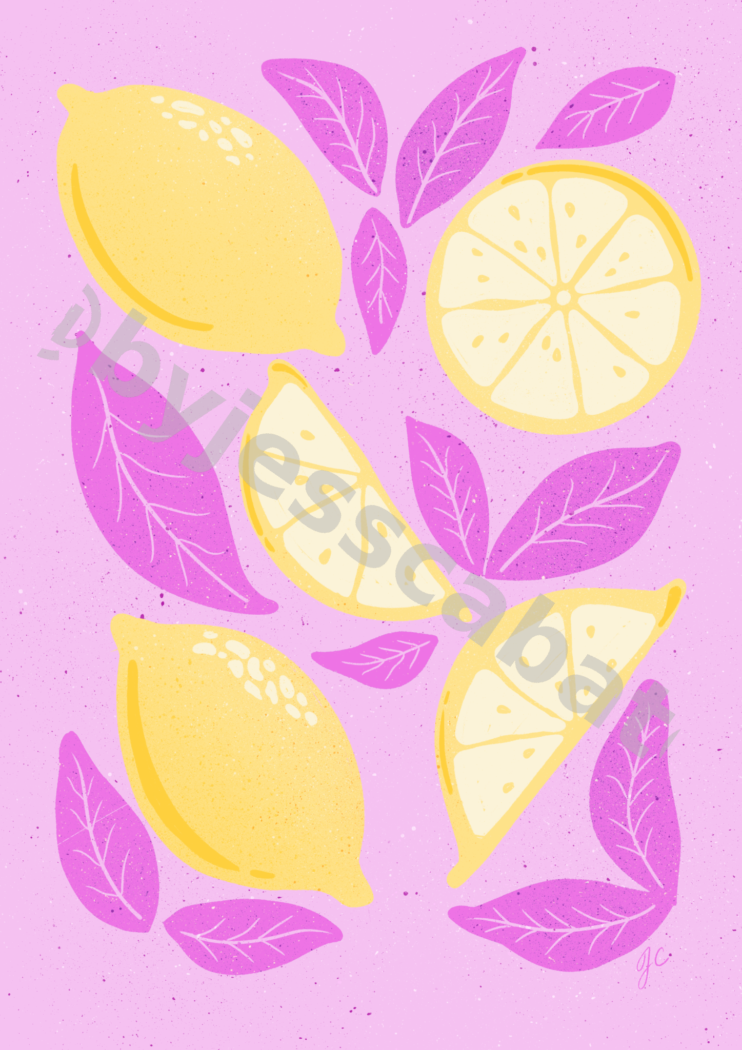 Zesty Lemons & Leaves